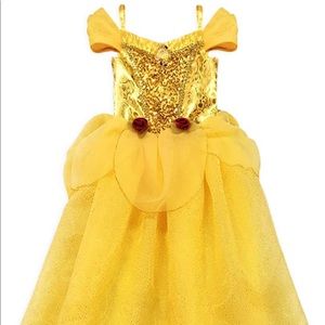 Disney Deluxe Belle Costume Kids 5/6 9/10 NWT - Beauty & the Beast Hallo…